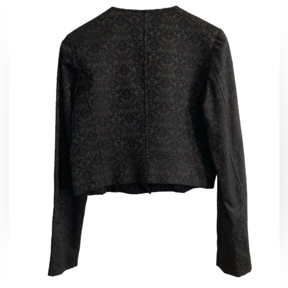 J’Amy Tarr black brocade moto jacket - Picture 3 of 6